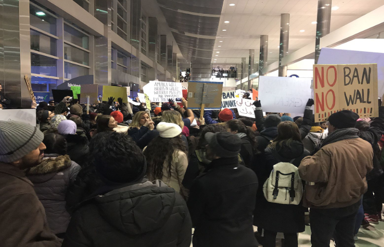 #NoBanNoWall Airport Protest